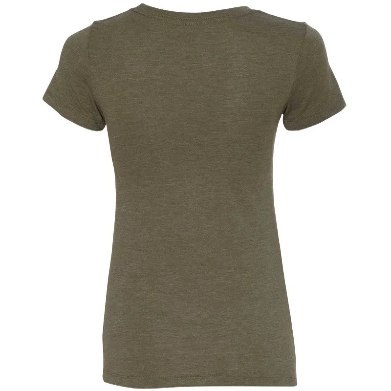 Next Level Women's Military Green Triblend Crew