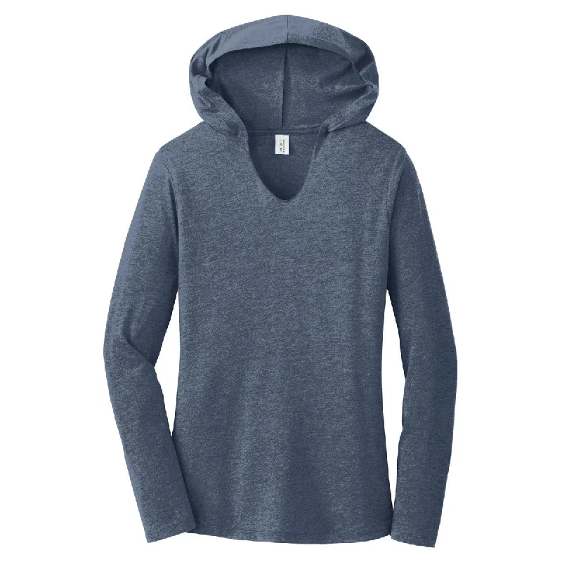 District Women's Navy Frost Perfect Tri Long Sleeve Hoodie