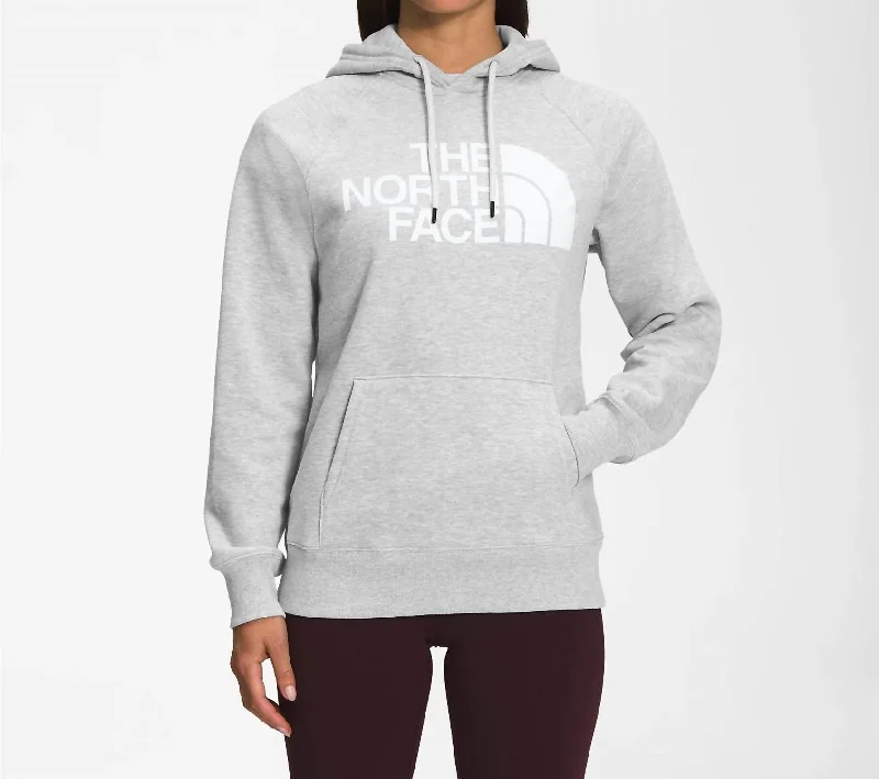 Half Dome Pullover Hoodie In Tnf Light Grey Heather