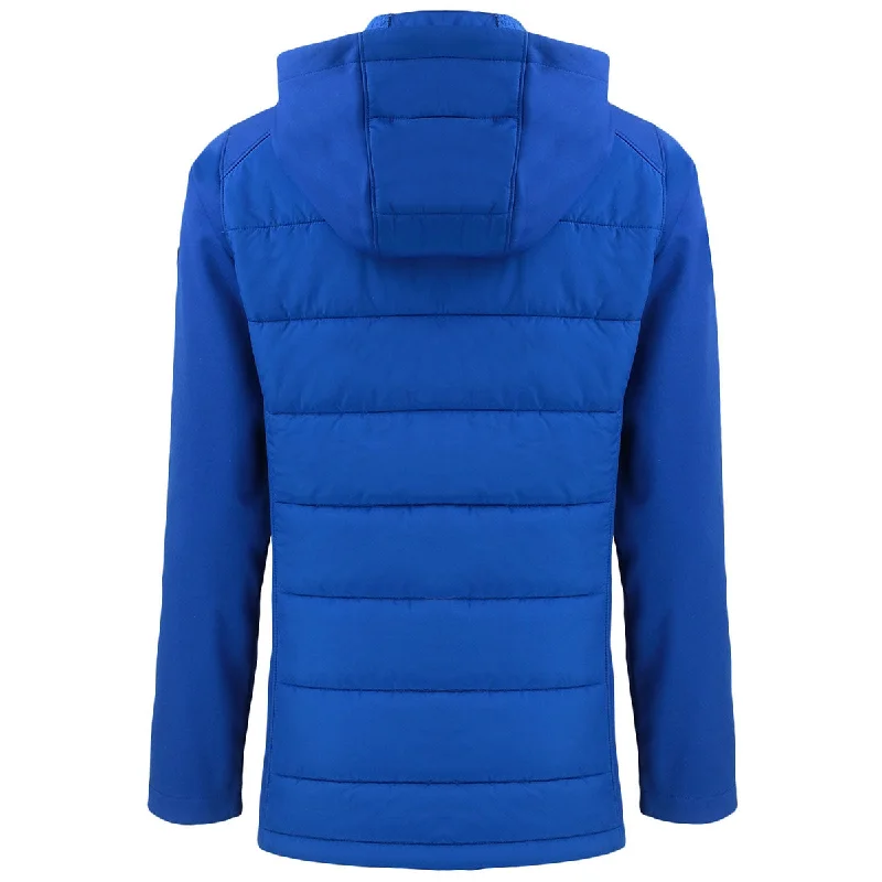 Cutter & Buck Women's Tour Blue Evoke Hybrid Eco Softshell Recycled Full Zip Hooded Jacket