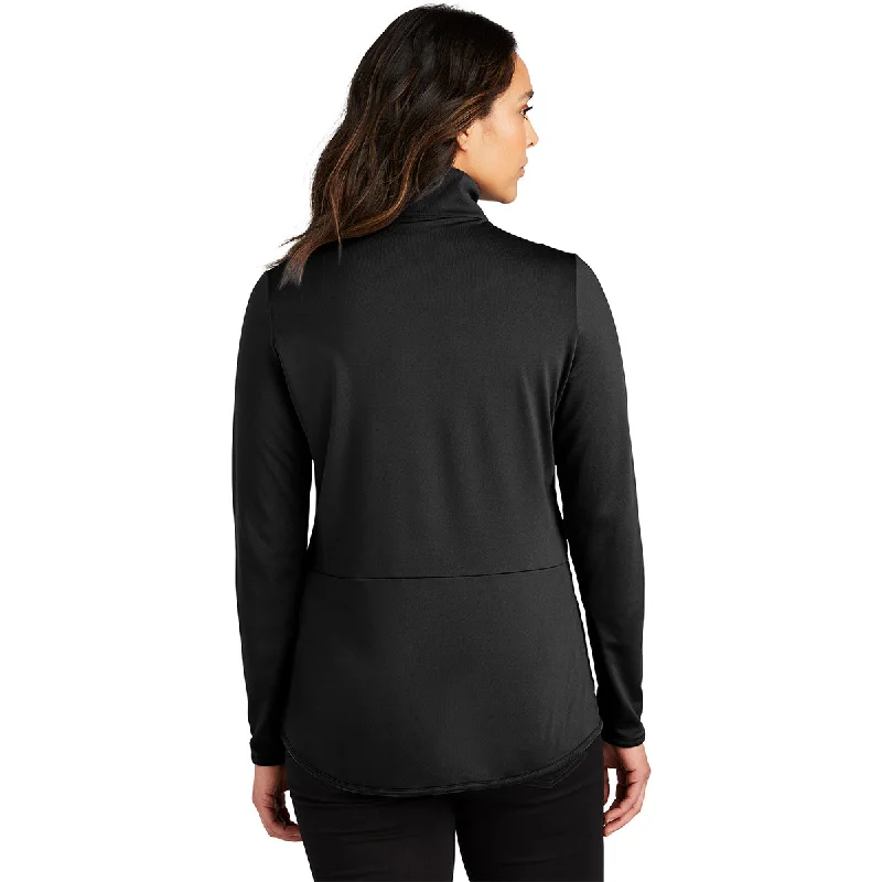 Port Authority Women's Black Accord Stretch Fleece Full-Zip