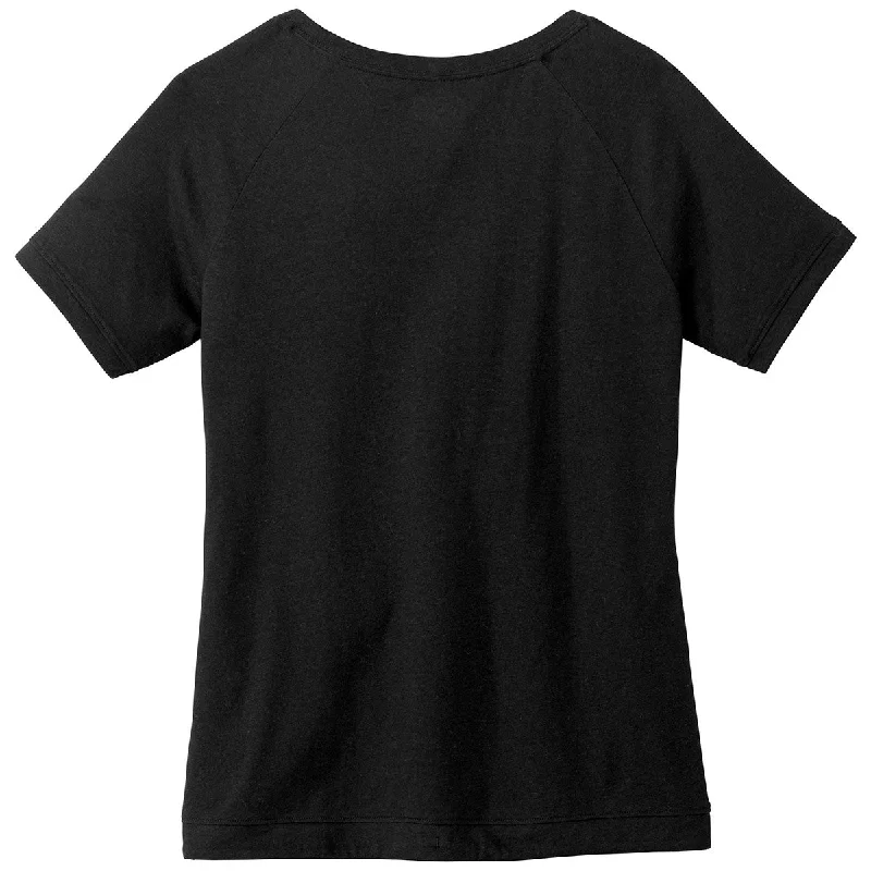 New Era Women's Black Solid Tri-Blend Performance Cinch Tee