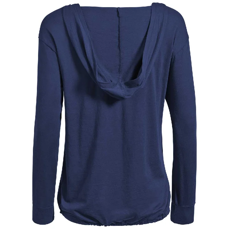 Expert Women's Navy American Moca V-Neck Hoodie