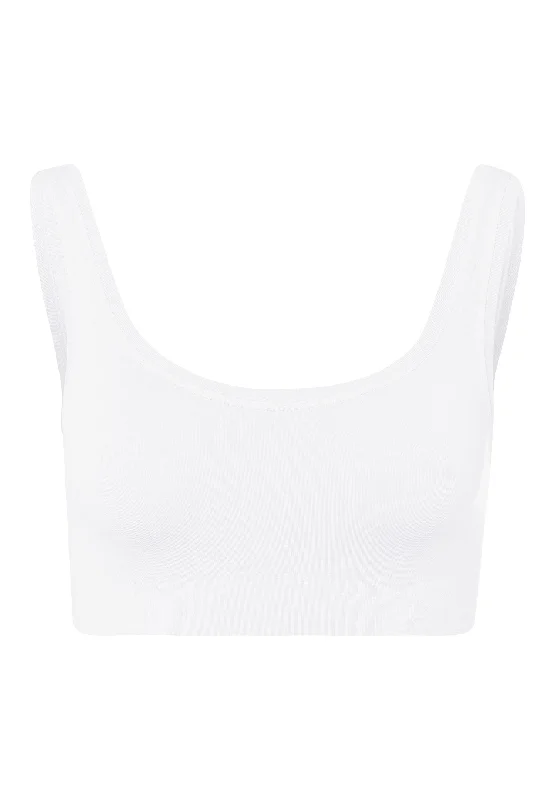 Touch Feeling Crop Top | White 71810-101