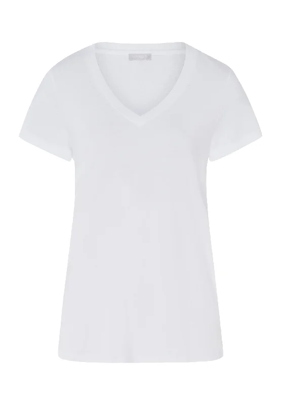 Sleep And Lounge Short Sleeve Shirt | White 77876-101