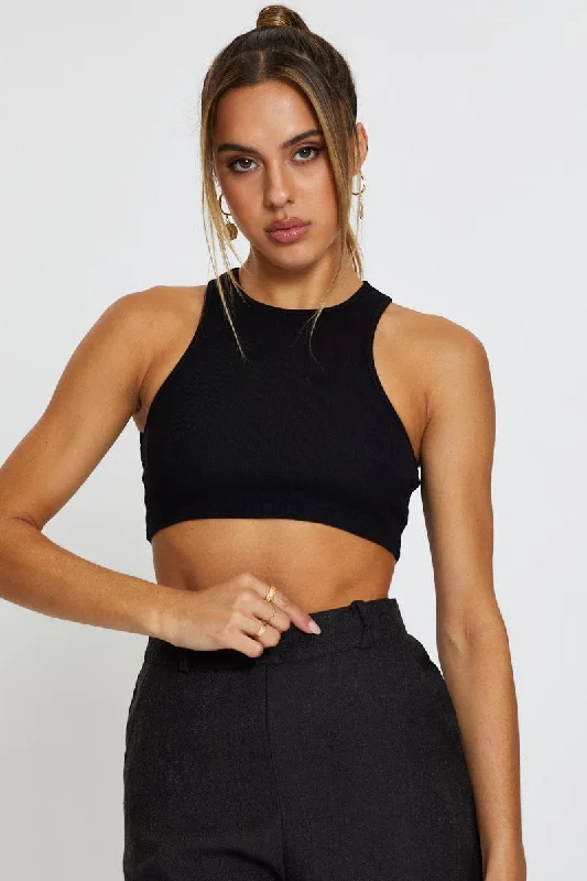 Black Crop Top