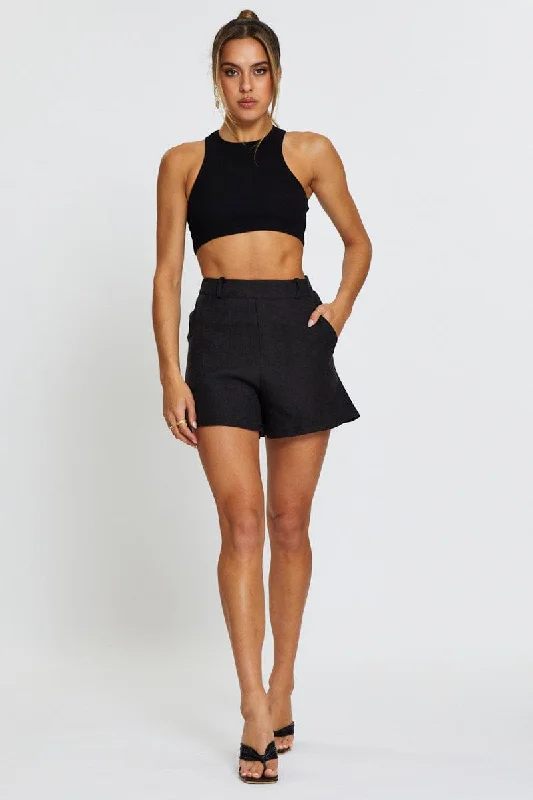 Black Crop Top