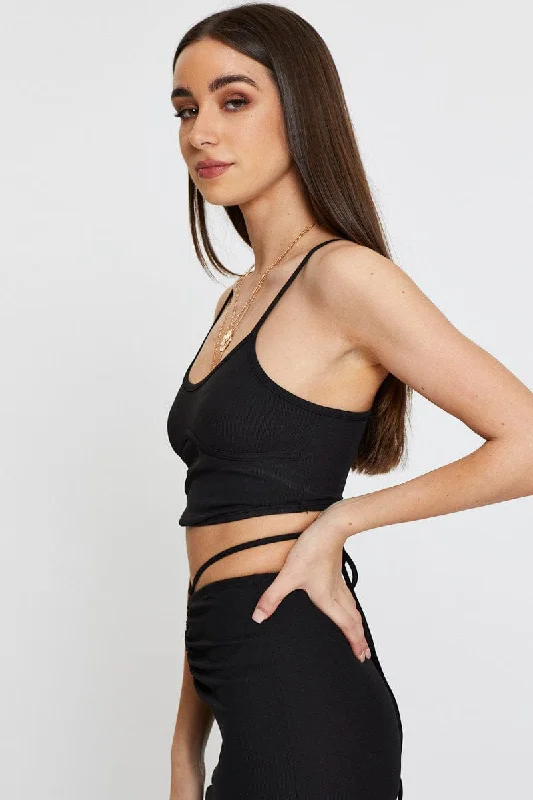 Black Crop Top