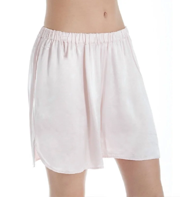 Brittany Satin Short In Blush