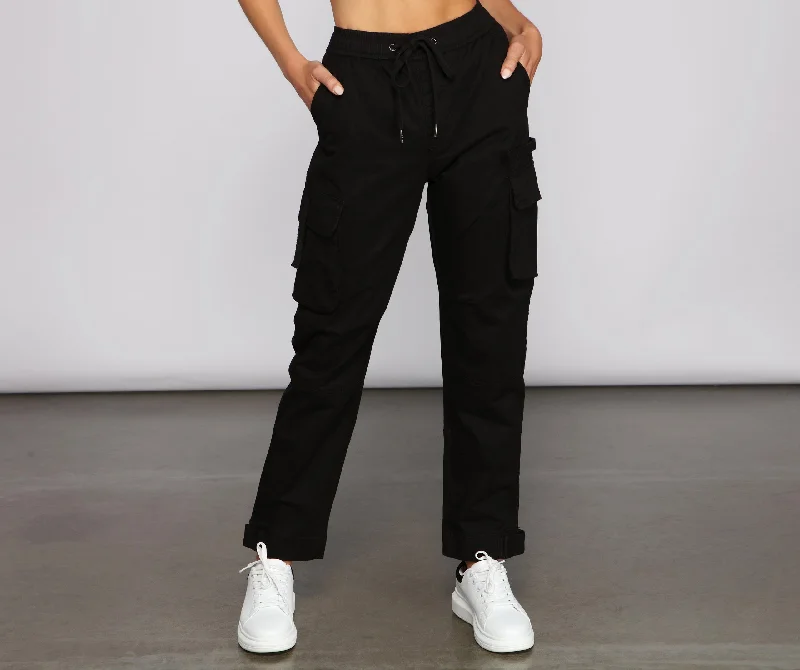 Casual-Chic Cargo Joggers