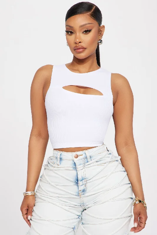 Chacen Cut Out Top - White