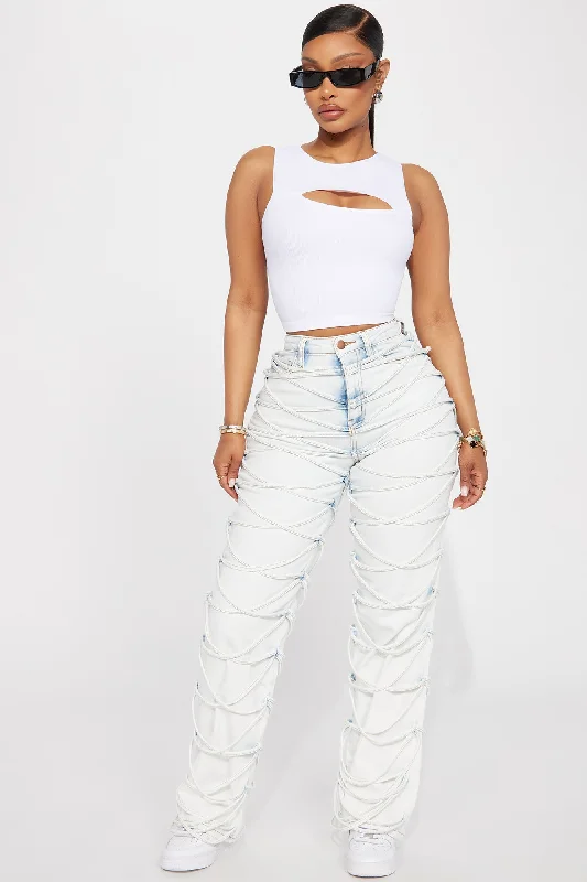 Chacen Cut Out Top - White