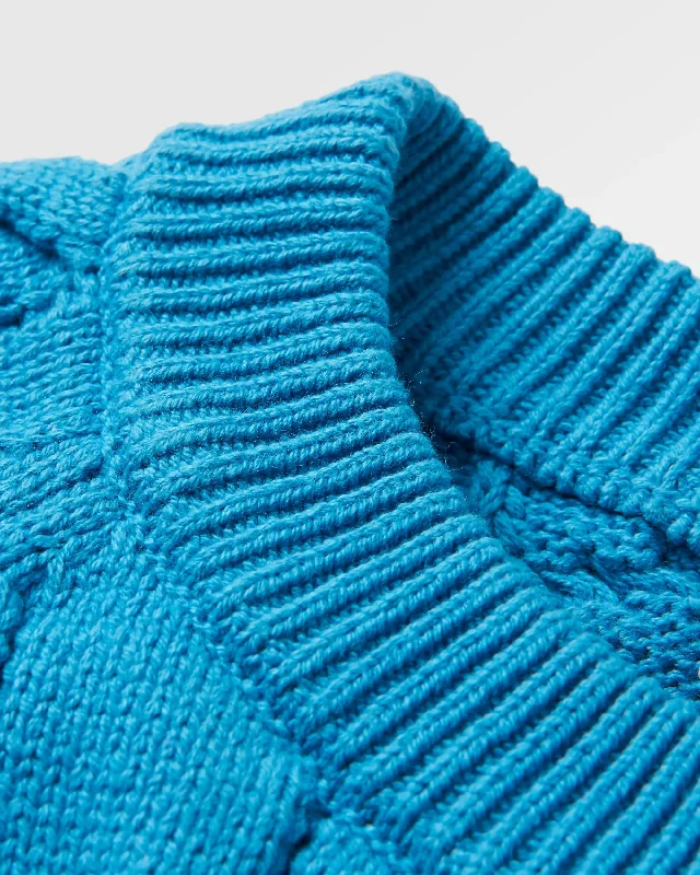 Comfort Organic Knitted Sweater - Atlantic Blue