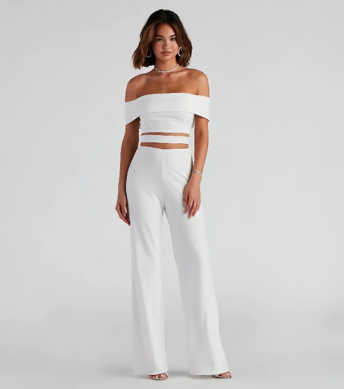 Elevated Style Off-The-Shoulder Jumpsuit