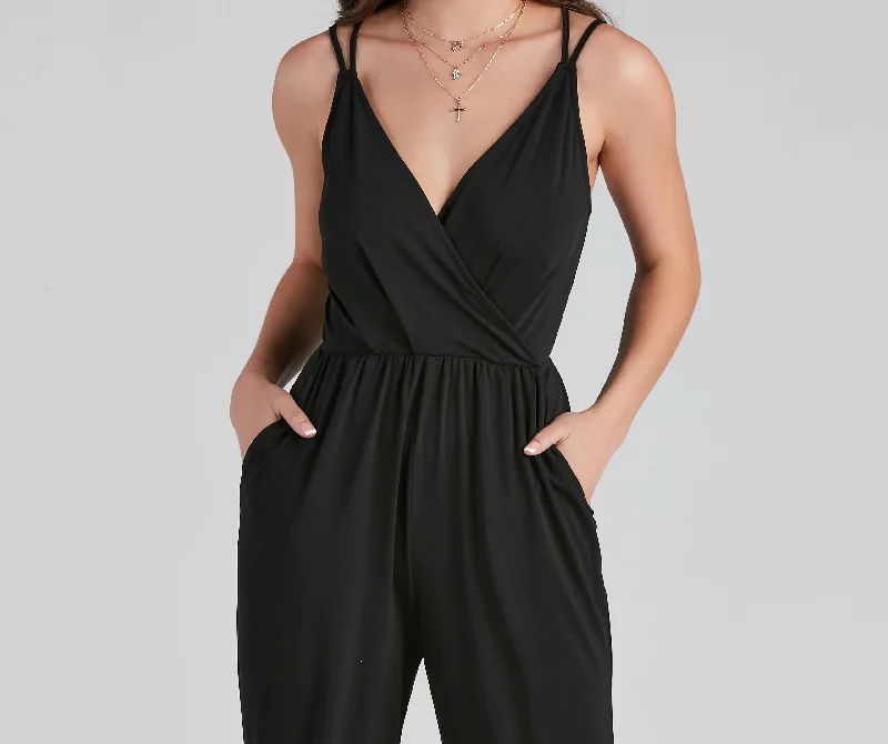 Feeling Glam And Gorgeous Sleeveless Jumpsuit