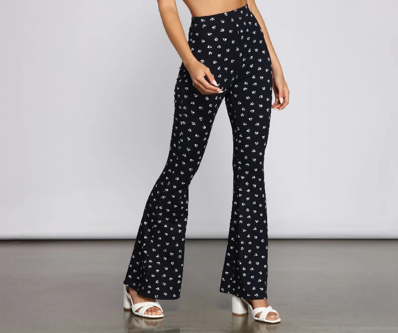 Floral Mood Ditsy Flared Pants