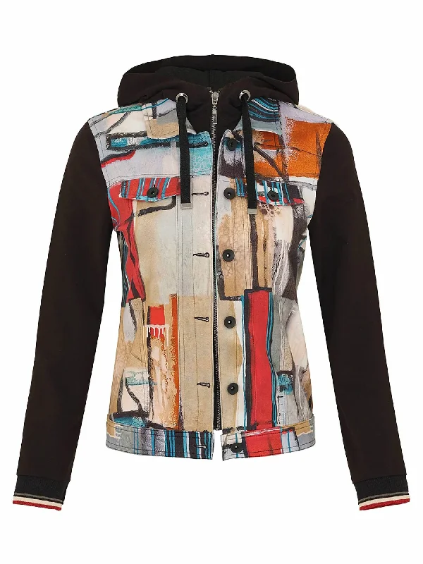 Hooded Jacket In Multi