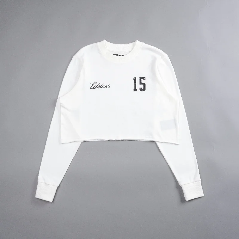 In The Stars ""Premium"" (Cropped) (LS) Tee in Cream