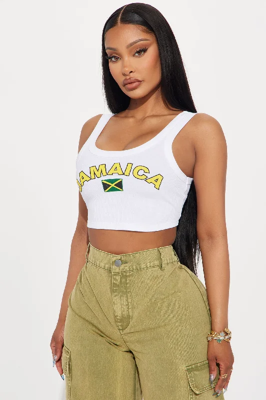 Jamaica Love Tank Top - White