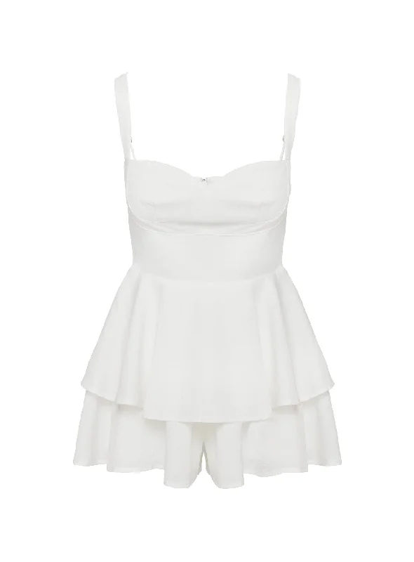 Linnie Romper White