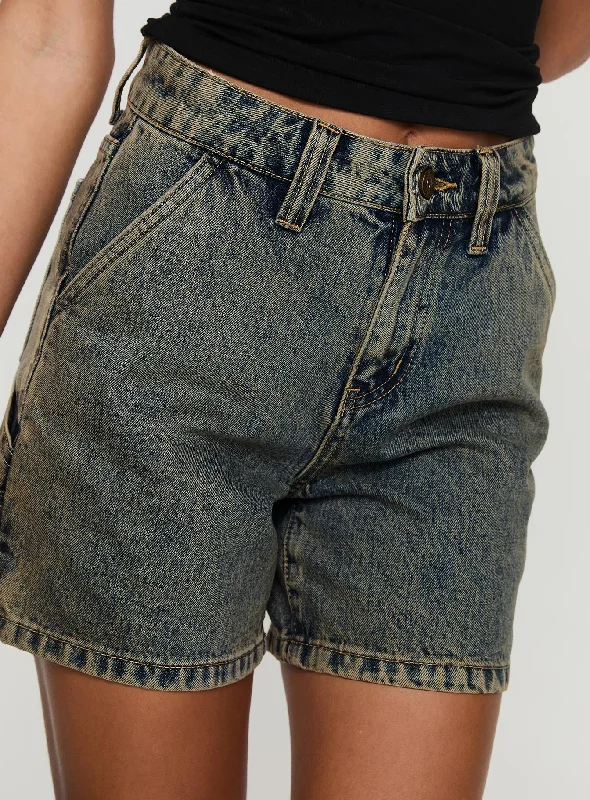 Lou Carpenter Denim Shorts Antique Wash