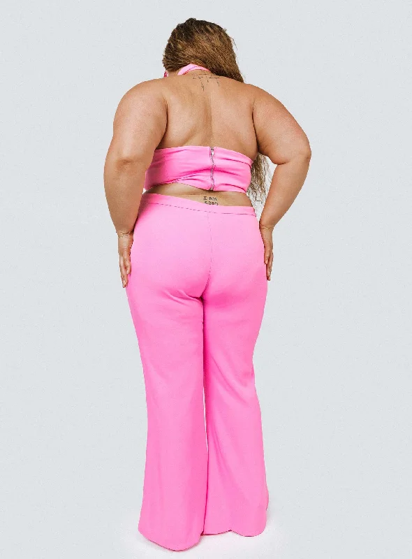 Marcia Flare Pant Pink Curve