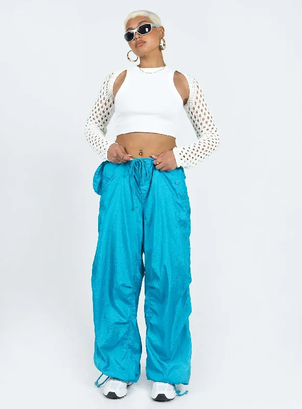 Motel Chute Trousers Blue