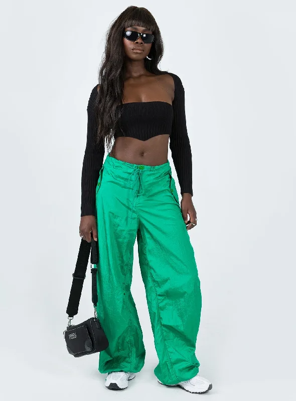 Motel Chute Trousers Green