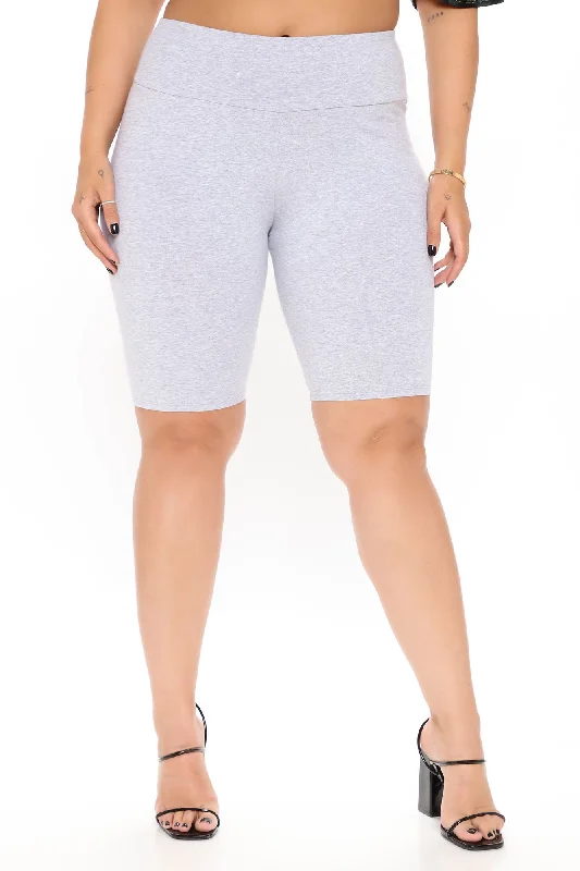 My Favorite Biker Short - Heather Grey