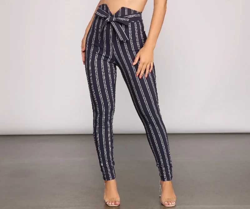 Nautical Vibes Tie-Waist Pants