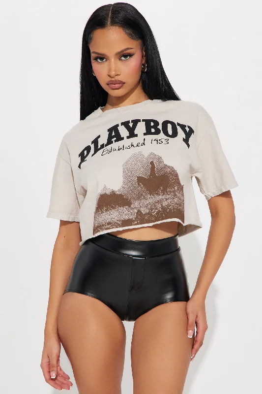 Playboy Wild West Tee - Taupe