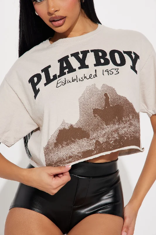 Playboy Wild West Tee - Taupe