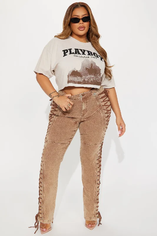 Playboy Wild West Tee - Taupe