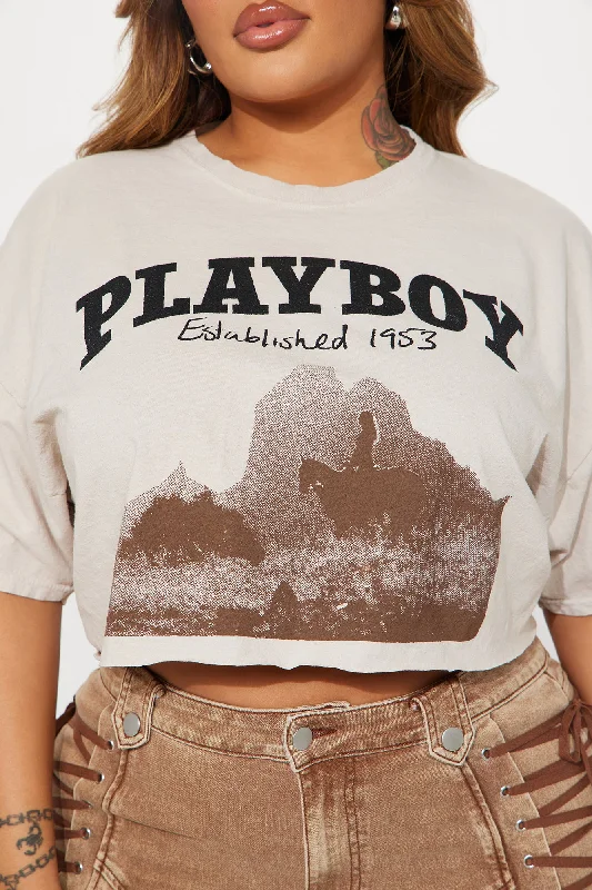 Playboy Wild West Tee - Taupe