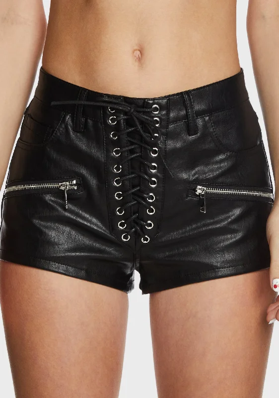 Ride Hard Lace-Up Shorts