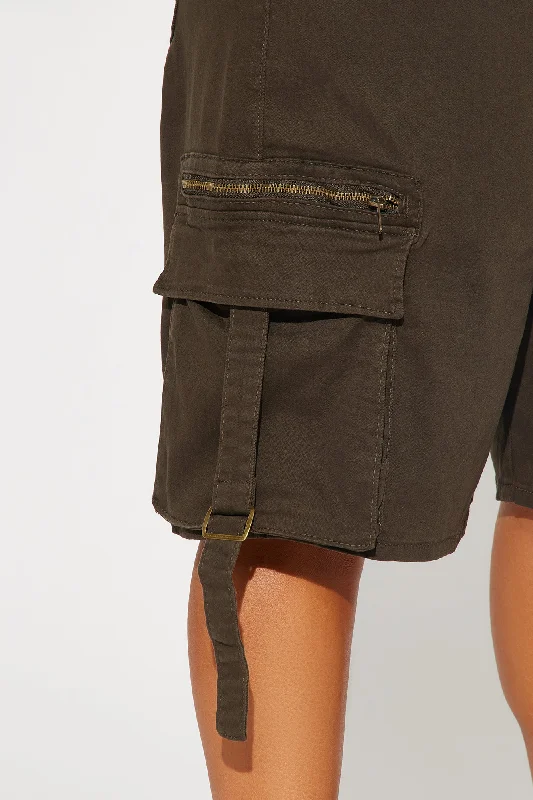 Running Late Cargo Short - Olive