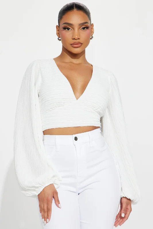 Summer Getaway Blouse - White