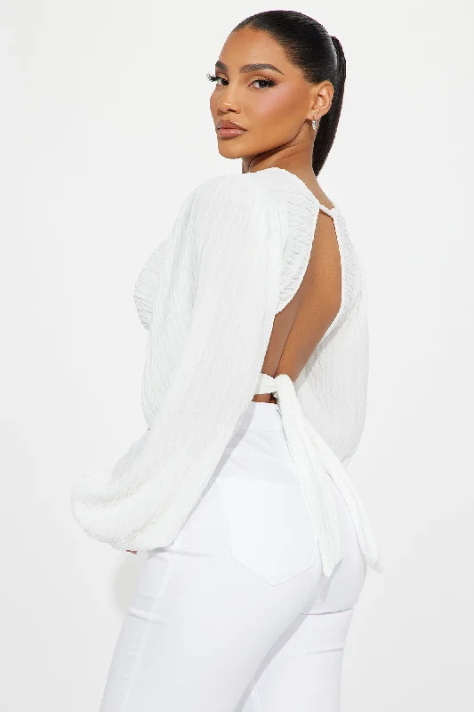 Summer Getaway Blouse - White