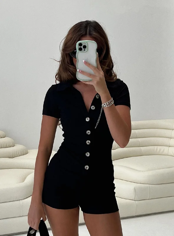 Susie Romper Black Petite