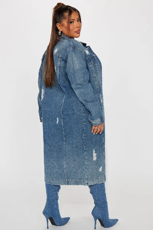 Taking The Edge Off Denim Jacket - Medium Wash