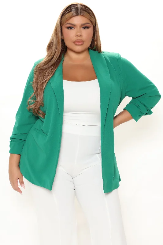 The Celine Blazer - Kelly Green