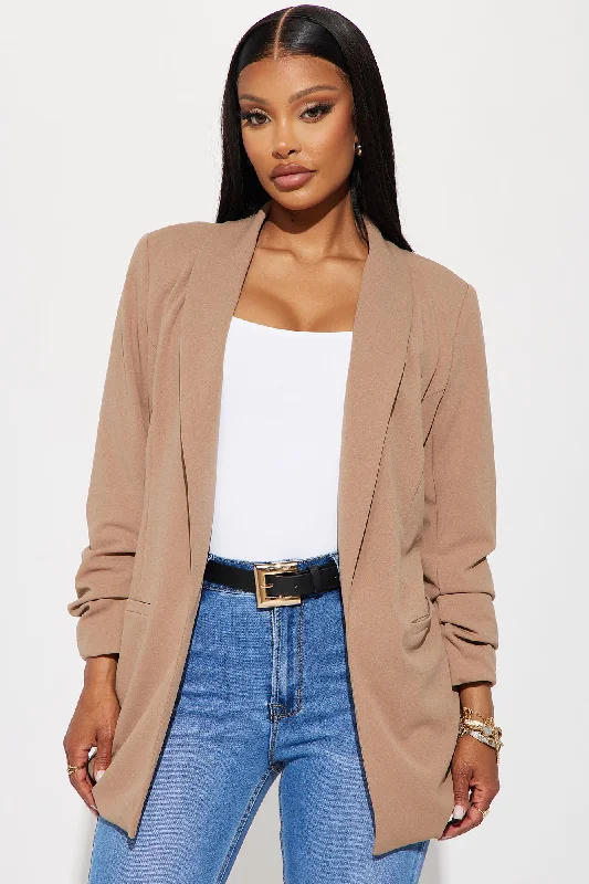 The Celine Blazer - Taupe