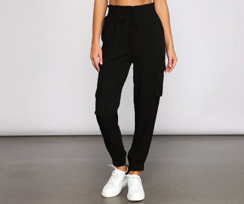 Trendy Moment Cargo Joggers