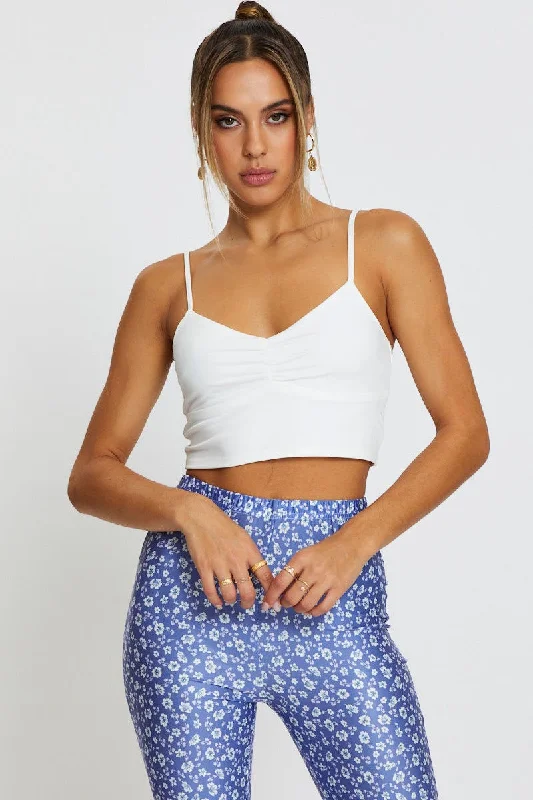 White Crop Top