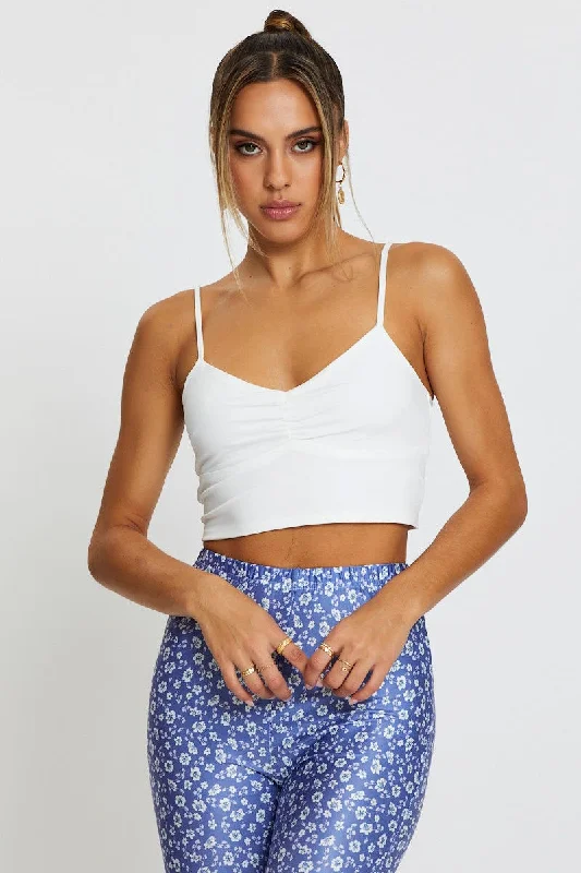 White Crop Top