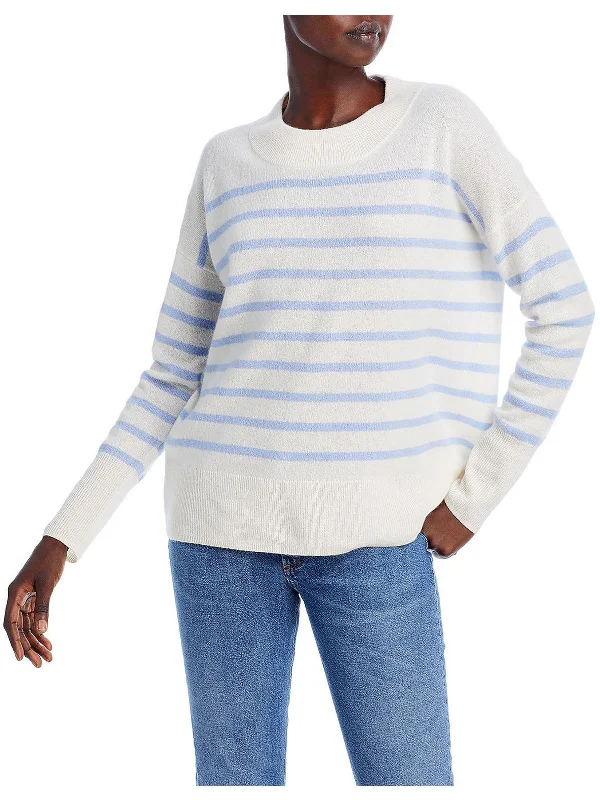 Womens Cashmere Striped Sweater