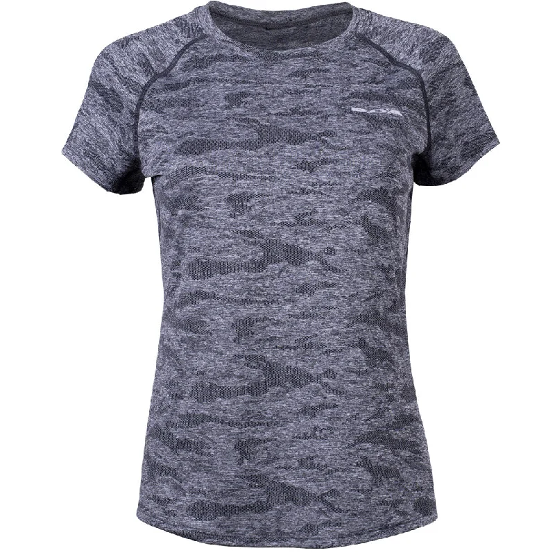 Women's Short Sleeve Raglan Tee Slim Fit- Charcoal