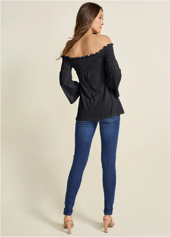 Off-the-shoulder top - Black