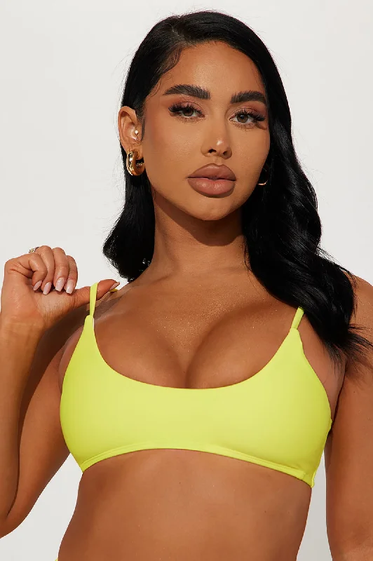 Aruba Mix And Match Scoopneck Bikini Top - Yellow