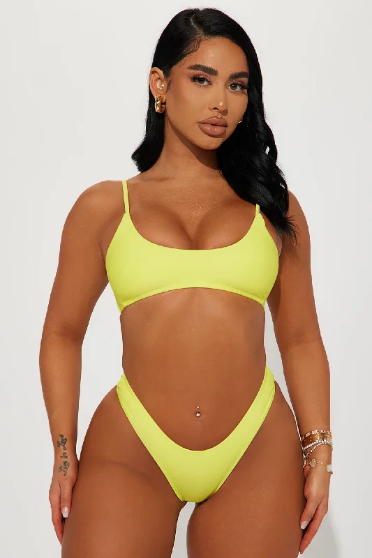 Aruba Mix And Match Scoopneck Bikini Top - Yellow